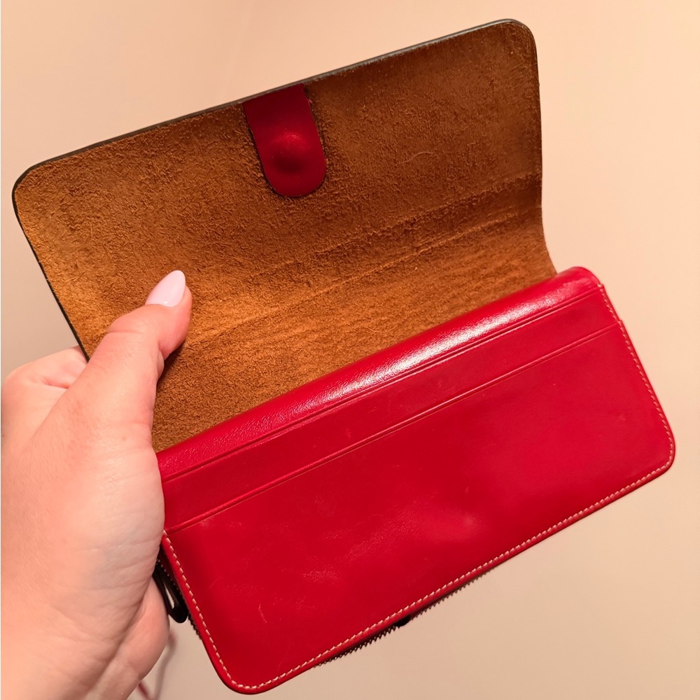 Red Leather Wallet - Picture 4 of 6